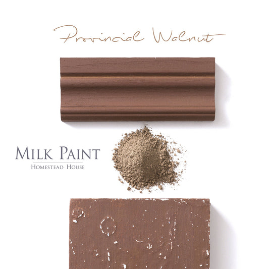 Milk Paint Stain by Homestead House in Provincial Walnut. | homesteadhouse.ca