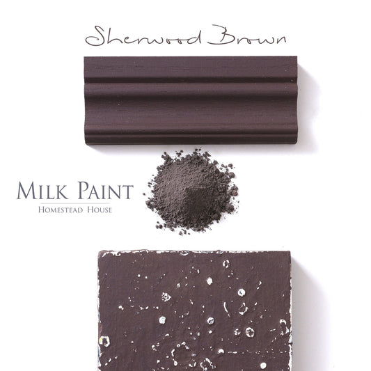 Milk Paint Stain by Homestead House in Sherwood Brown. | homesteadhouse.ca