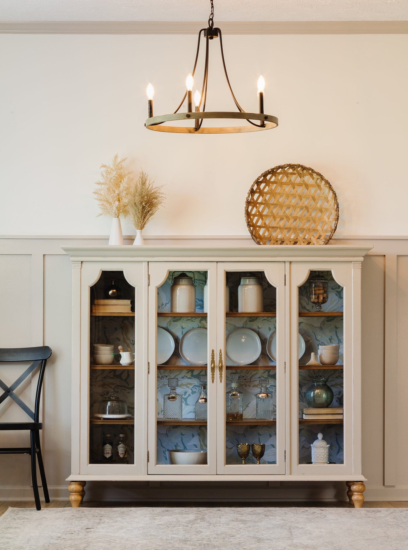 Upcycled Hutch Top to Elegant Cabinet with Fusion