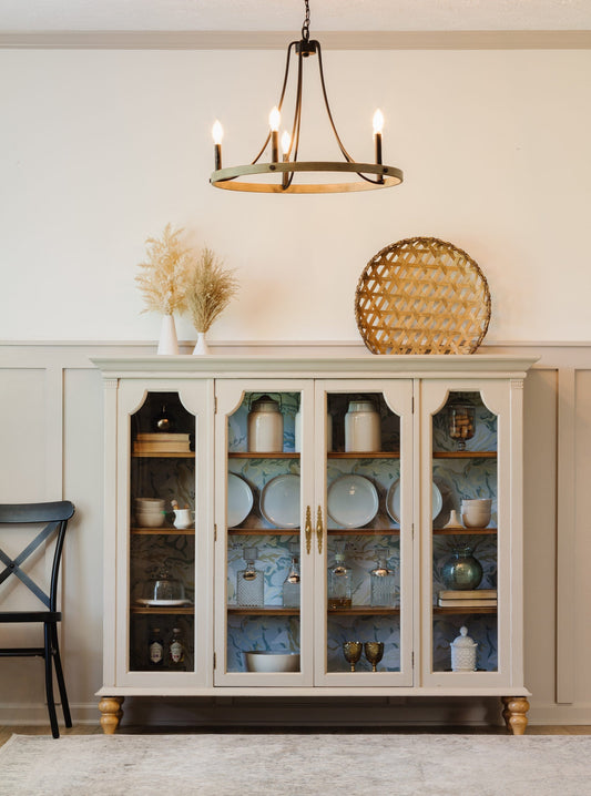 Upcycled Hutch Top to Elegant Cabinet with Fusion