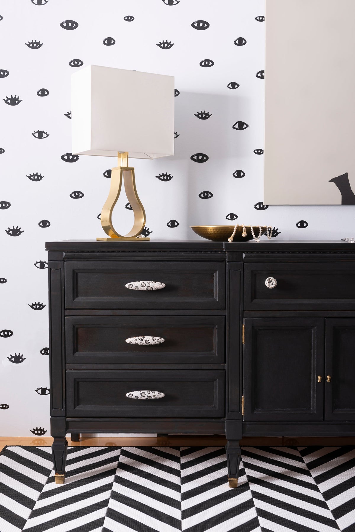 80s Sideboard Modern Makeover