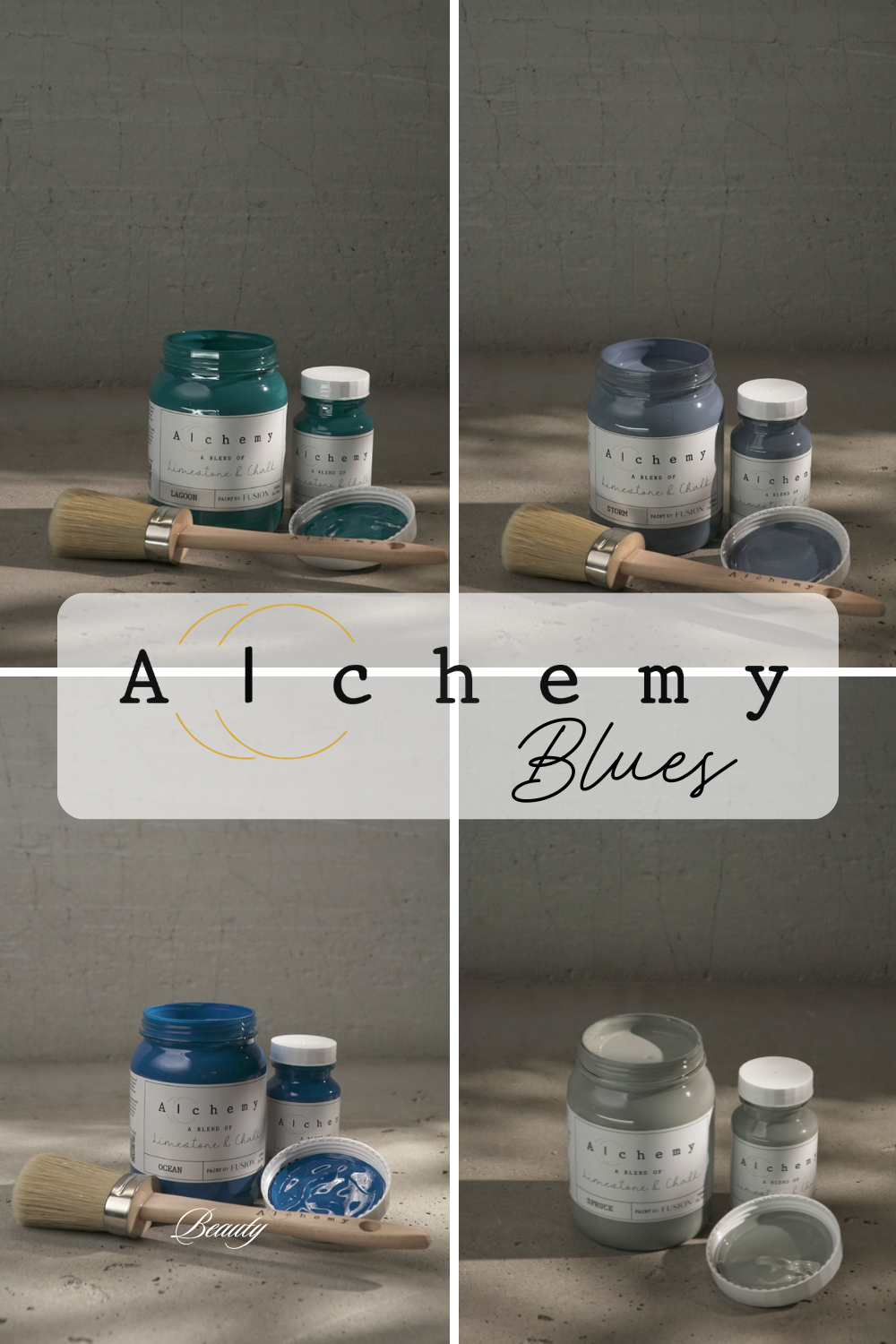 Alchemy Blues: Dive into a World of Depth, Tranquility, and Movement | Limestone & Chalk Style Furniture Paint
