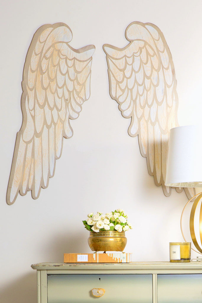 DIY Angel Wings with Fusion Smooth Embossing Paste and Metallic paint