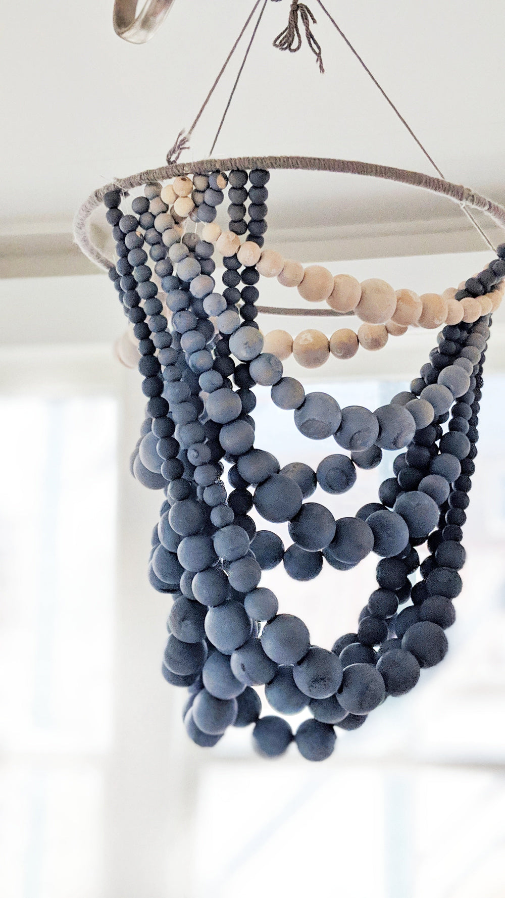 DIY Ombre Beaded Chandelier