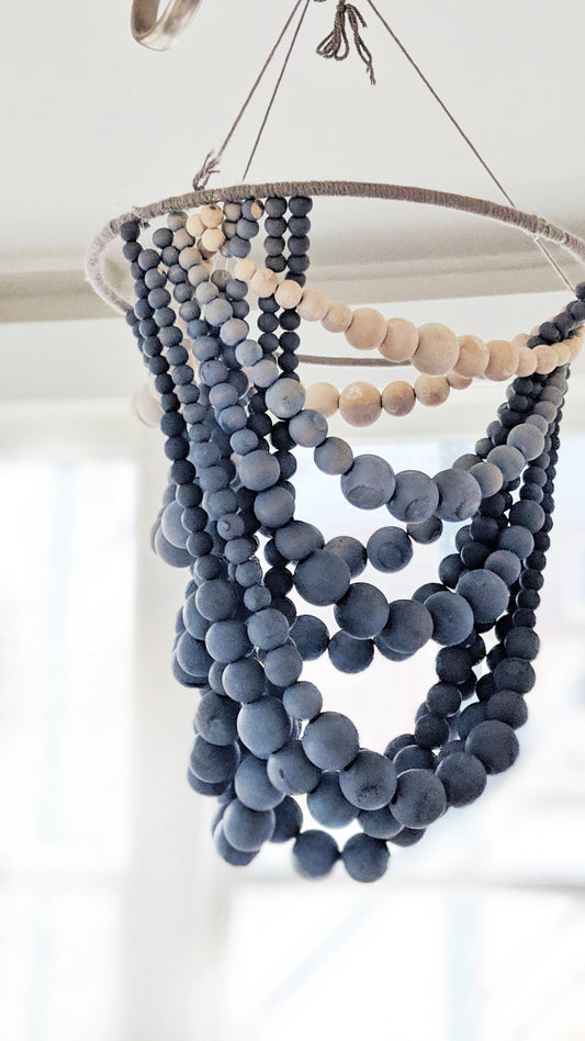 DIY Ombre Beaded Chandelier