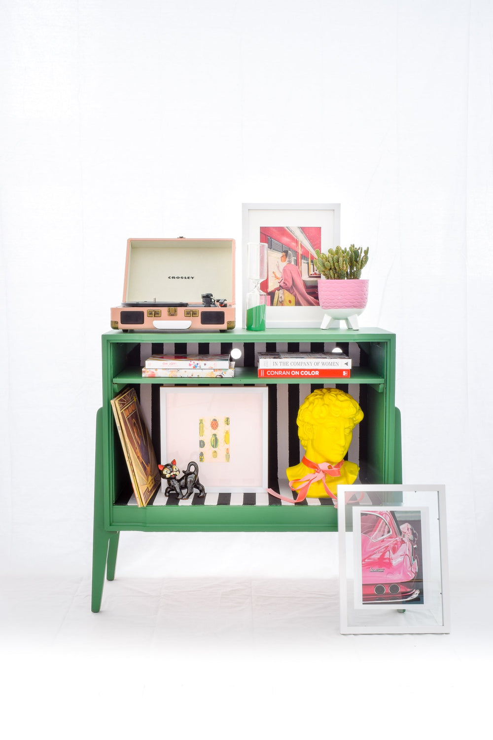 Eclectic Retro Record Cabinet