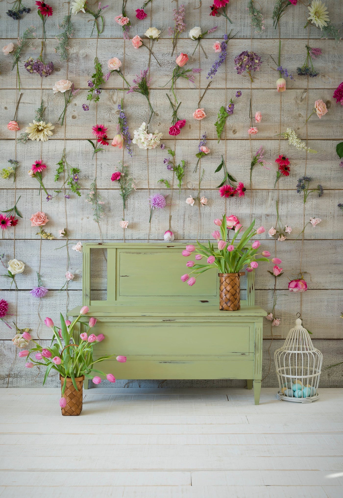 DIY A Photo Backdrop For Furniture Staging
