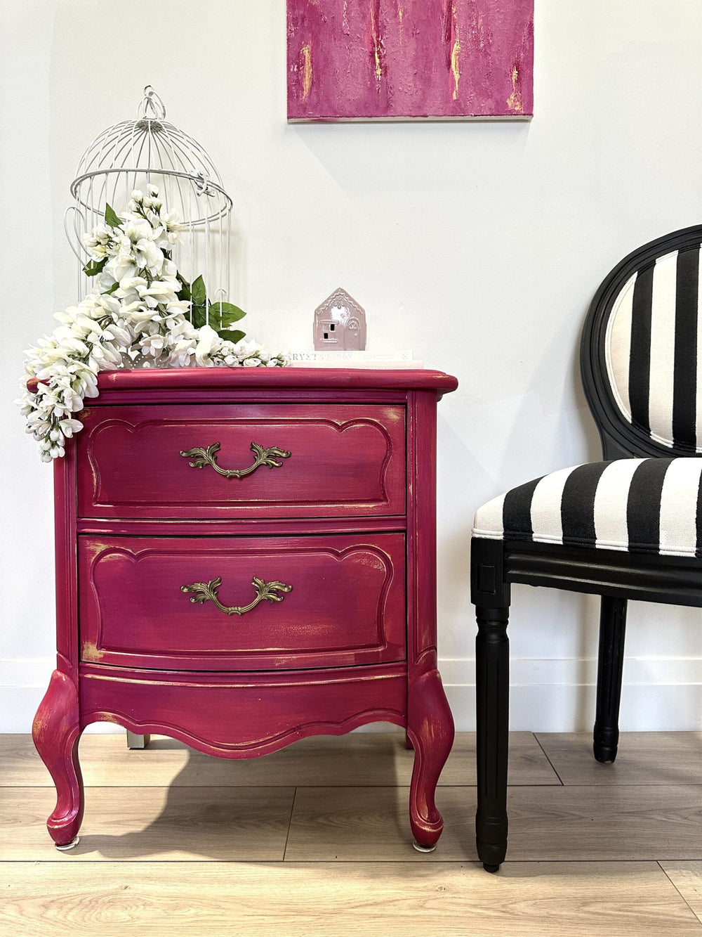 Barbie Trend-Inspired Nightstand Makeover