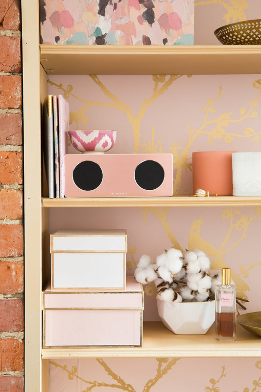 Home Office Makeover Pretty in Pink Walls