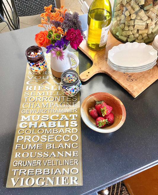 Stencil A Reverse-Painted Glass Serving Tray