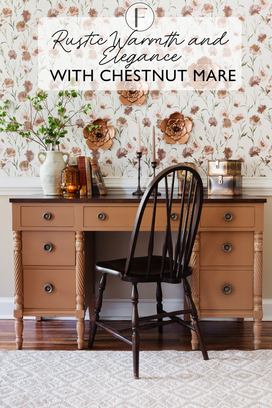 A Fusion of Rustic Warmth and Elegance with Chestnut Mare
