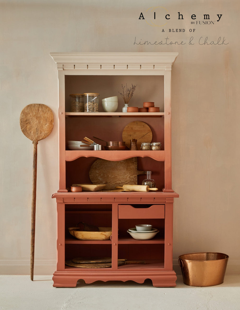 DIY Alchemy: How to Transform a Thrifted Cabinet into an Ombre Open-Concept Pantry
