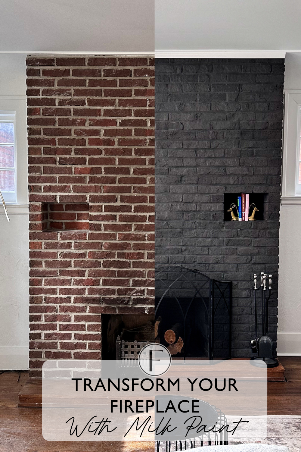 Transform Your Fireplace with Authentic Milk Paint