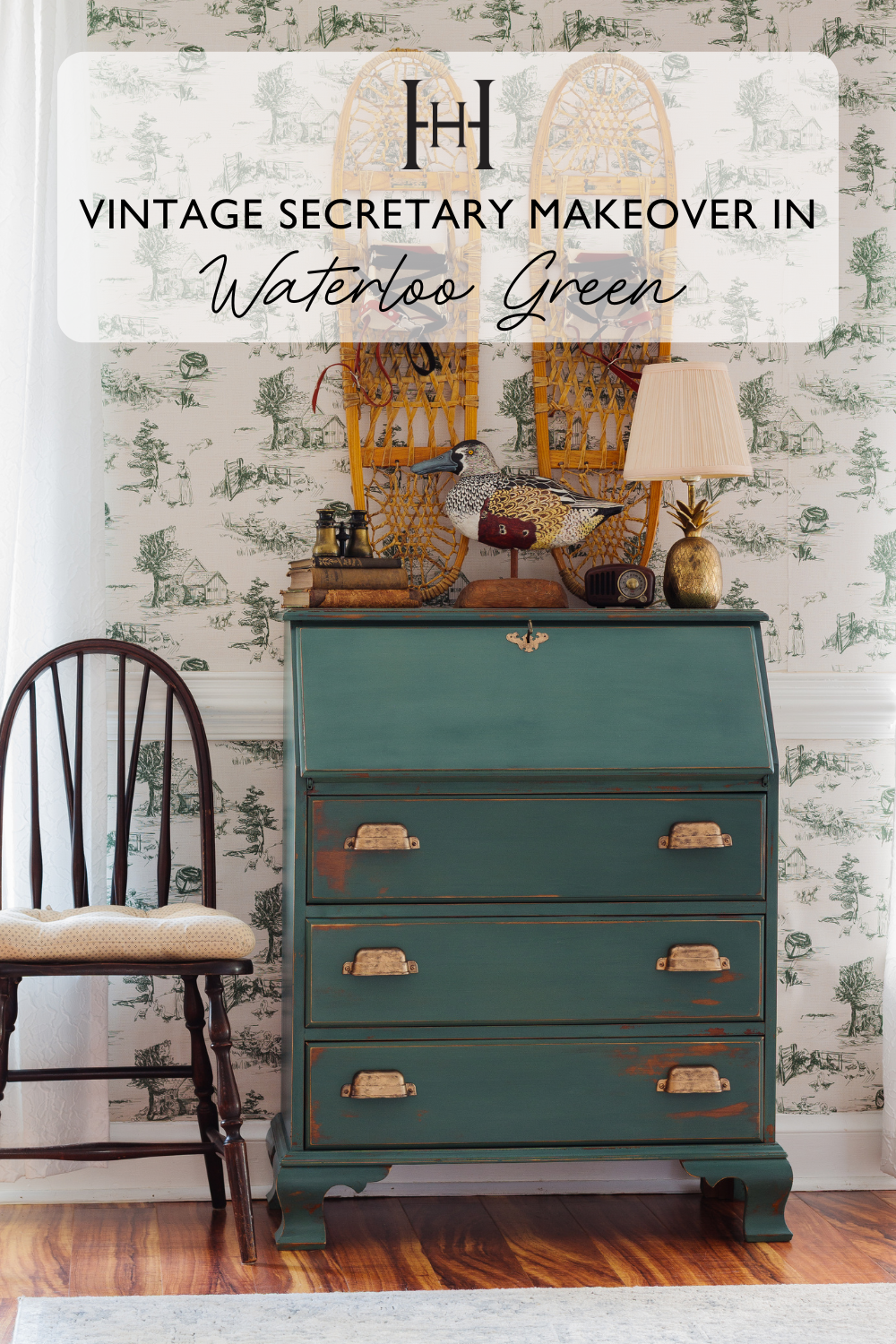 Lakeside Retreat: Vintage Secretary Makeover in Waterloo Green