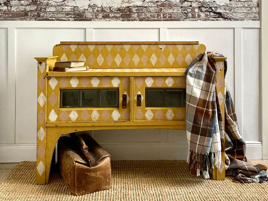 Rustic Milk Paint Bench Makeover with Garden Seed