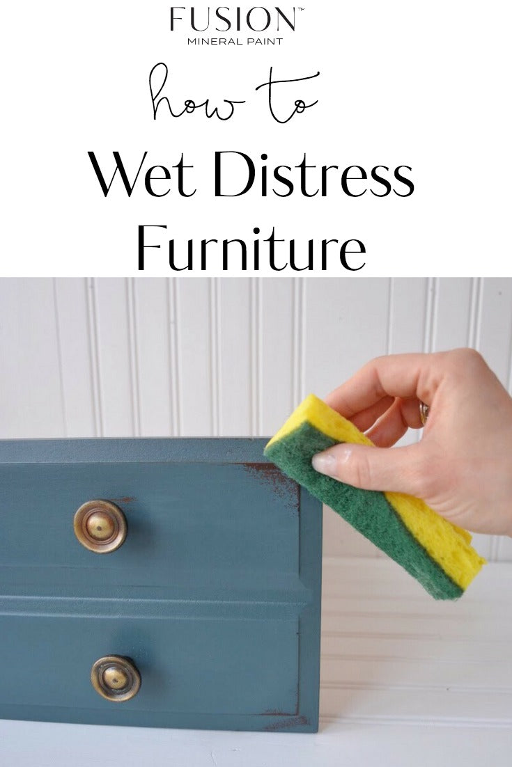 How to Wet Distress Furniture