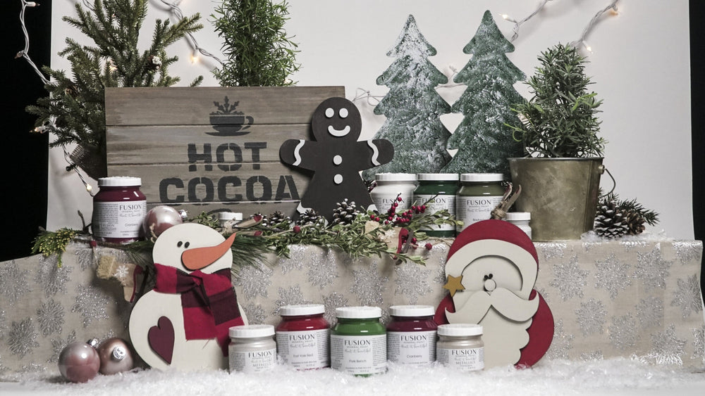How to make a Hot Cocoa reclaimed wooden Christmas tray