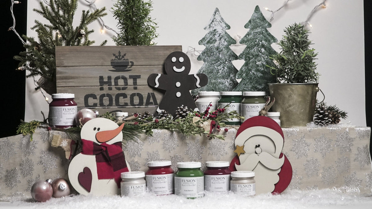 How to make a Hot Cocoa reclaimed wooden Christmas tray
