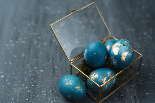 EASTER EGG DIY GOLD FOIL METALLIC