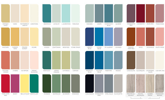 Homestead House Milk Paint Colour Card