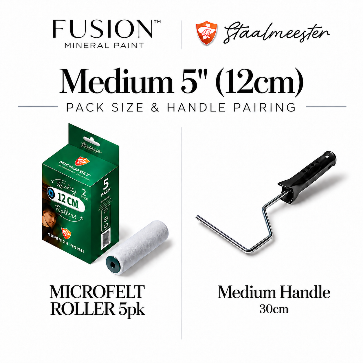 Staalmeester® Microfelt Rollers