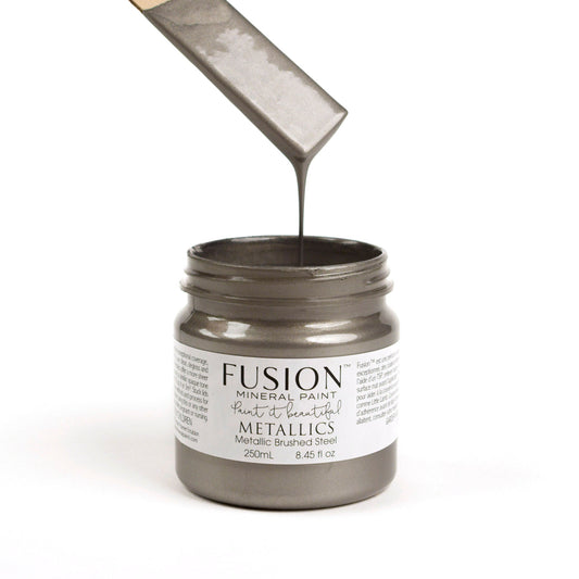 Brushed Steel Metallic Paint
