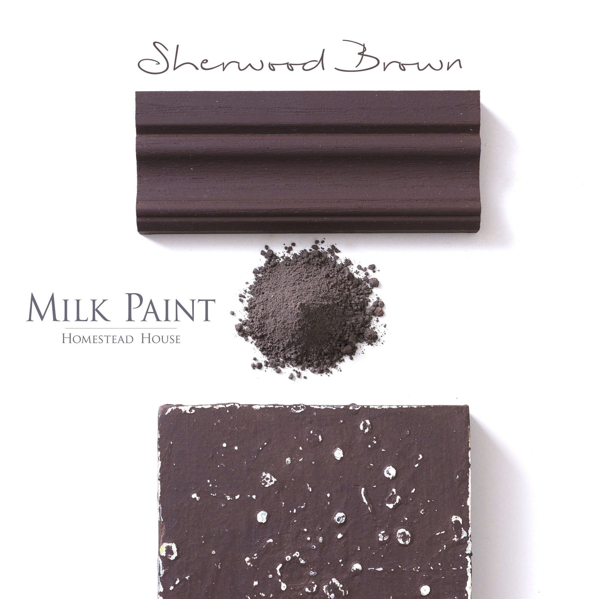 Milk Paint Stain by Homestead House in Sherwood Brown.  |  homesteadhouse.ca