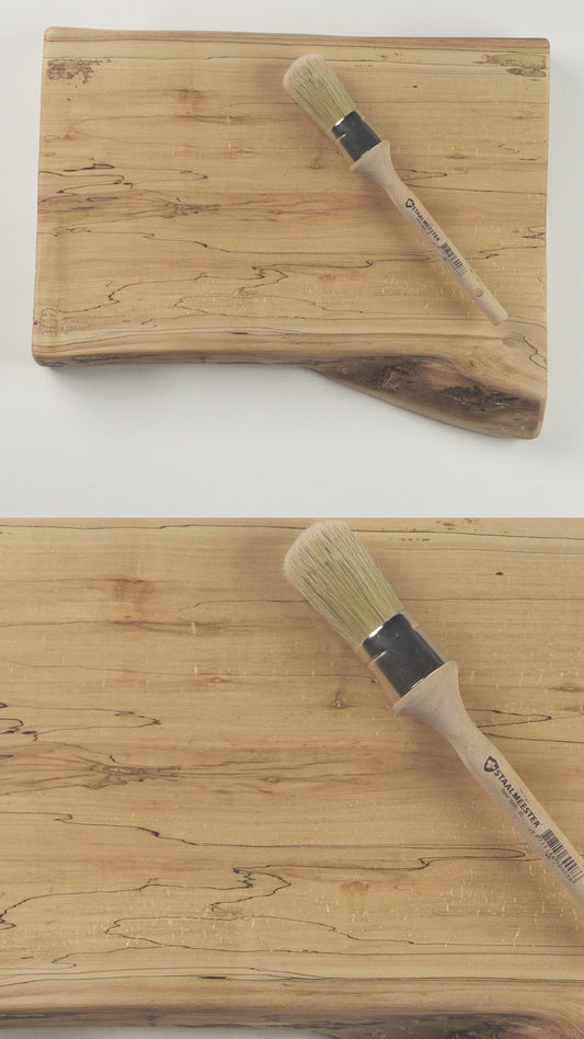 Finition à la cire d'abeille - Sans danger pour les aliments